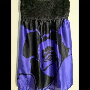 Purple and black dress